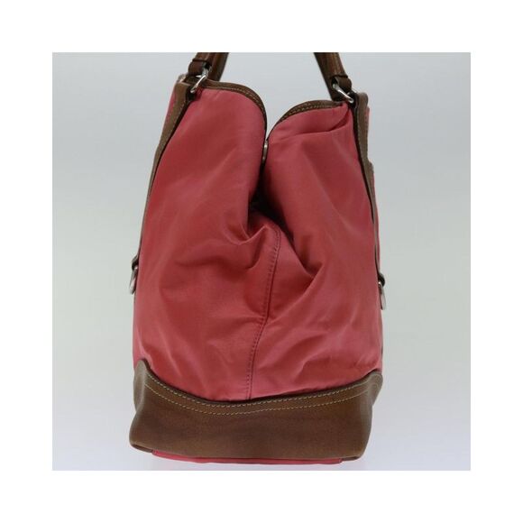 Pre Loved Prada Tessuto Women Pink Tote Bags - Picture 5 of 8
